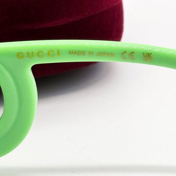 NEW GUCCI GG1325S 004 WOMEN GREEN SUNGLASSES GUCCI - Picture 14 of 15